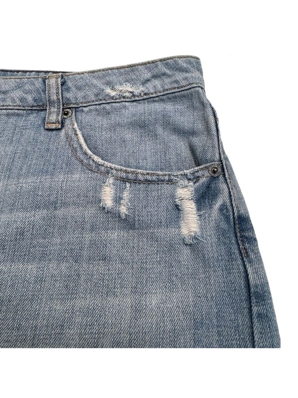 American Eagle Distressed Denim Mini Skirt - Picture 4 of 9
